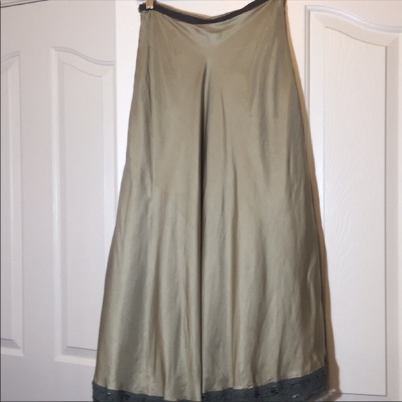 Anthropologie Dresses & Skirts - Anthropologie Odille Silk Skirt Maxi Lace